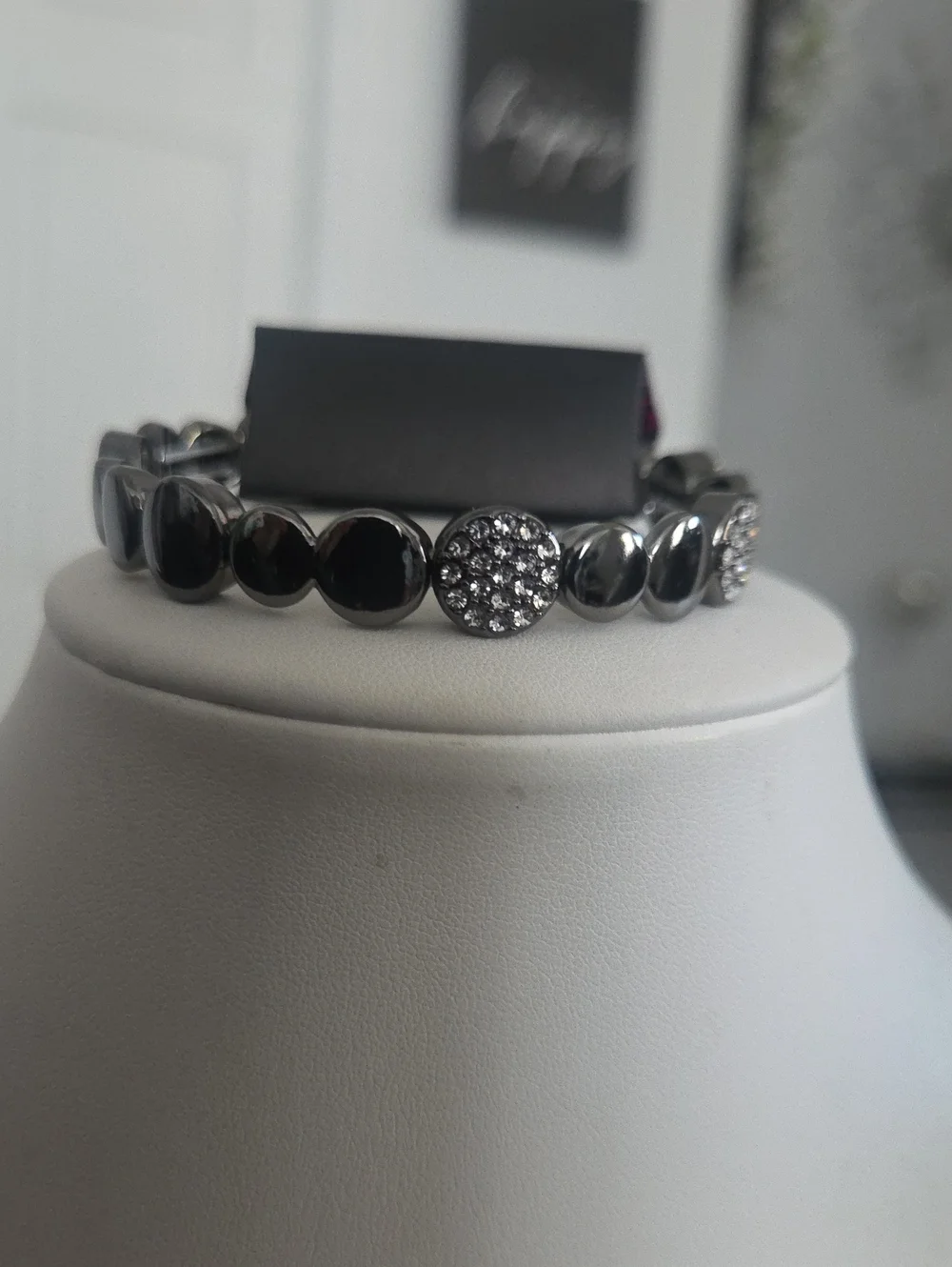 Paparazzi Dimensional Dazzle Black Bracelet NWT